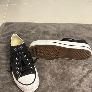 Classic Black Canvas Sneakers